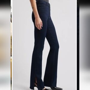 Frame Denim Le Mini Boot Cut Split Hem Ankles Moonflower Dark Wash Blue Size 28